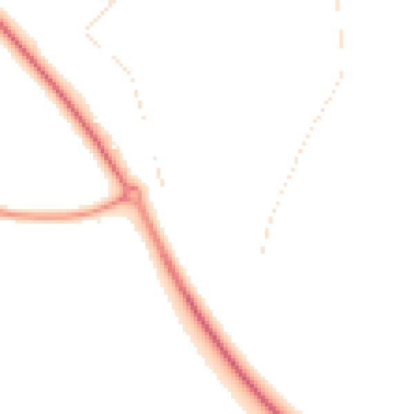 Night-time road noise heatmap for OX10 7PX