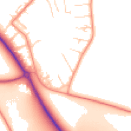 Daytime road noise heatmap for OX10 7PY