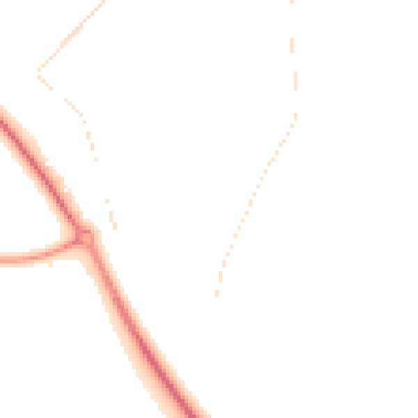 Night-time road noise heatmap for OX10 7PY