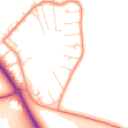 Daytime road noise heatmap for OX10 7PZ