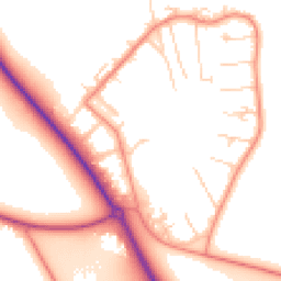Daytime road noise heatmap for OX10 7QD