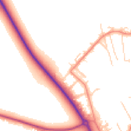 Daytime road noise heatmap for OX10 7QH