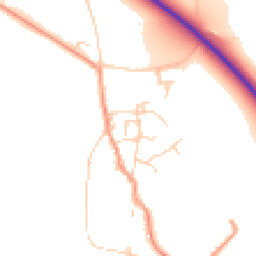 Daytime road noise heatmap for OX10 7RA