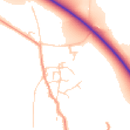 Daytime road noise heatmap for OX10 7RD