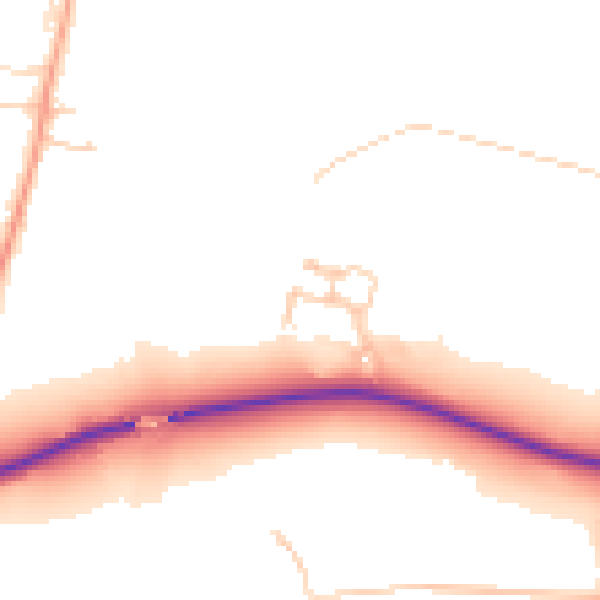Daytime road noise heatmap for OX10 8FS