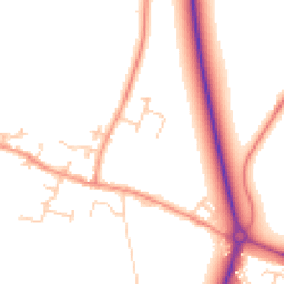 Daytime road noise heatmap for OX10 8FU