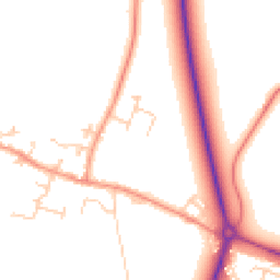 Daytime road noise heatmap for OX10 8FX