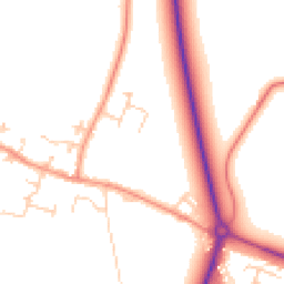 Daytime road noise heatmap for OX10 8FY
