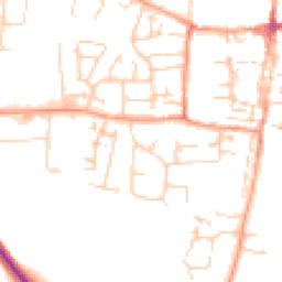 Daytime road noise heatmap for OX10 9AX