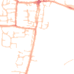 Daytime road noise heatmap for OX10 9EY