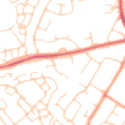Daytime road noise heatmap for OX11 0AF