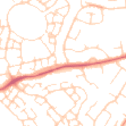 Daytime road noise heatmap for OX11 0AQ
