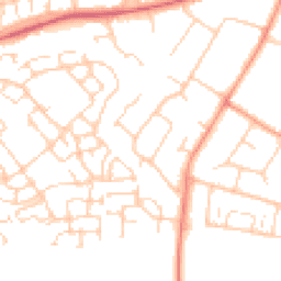 Daytime road noise heatmap for OX11 0AZ