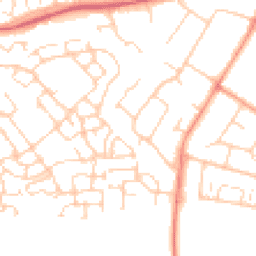 Daytime road noise heatmap for OX11 0BA