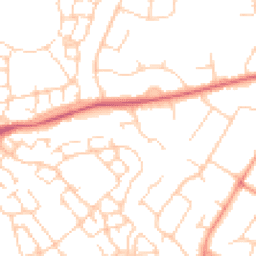 Daytime road noise heatmap for OX11 0BL