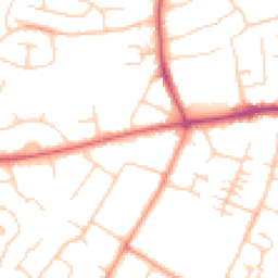 Daytime road noise heatmap for OX11 0BS