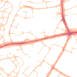 Daytime road noise heatmap for OX11 0BZ