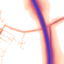 Daytime road noise heatmap for OX11 0DP