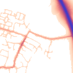 Daytime road noise heatmap for OX11 0DT