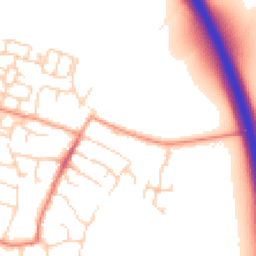 Daytime road noise heatmap for OX11 0DU