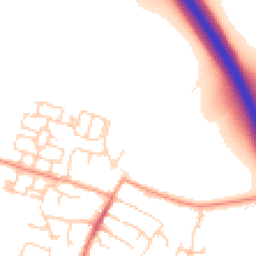 Daytime road noise heatmap for OX11 0DZ