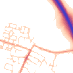 Daytime road noise heatmap for OX11 0EA