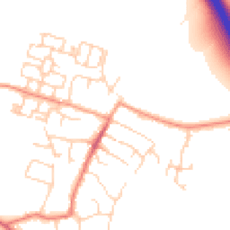 Daytime road noise heatmap for OX11 0EH