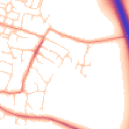 Daytime road noise heatmap for OX11 0EN