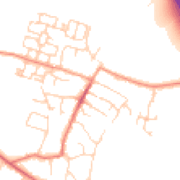 Daytime road noise heatmap for OX11 0ER