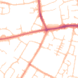 Daytime road noise heatmap for OX11 0FF