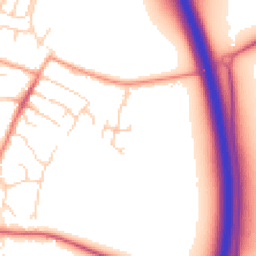 Daytime road noise heatmap for OX11 0FL