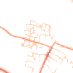 Daytime road noise heatmap for OX11 0FQ