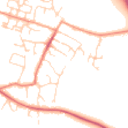 Daytime road noise heatmap for OX11 0HL