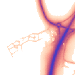 Daytime road noise heatmap for OX11 0TS