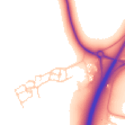 Daytime road noise heatmap for OX11 0TX