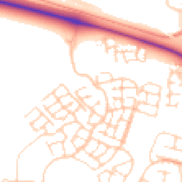 Daytime road noise heatmap for OX11 6AN