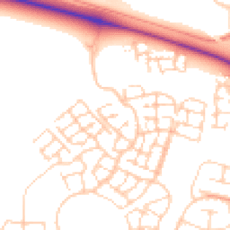 Daytime road noise heatmap for OX11 6AQ