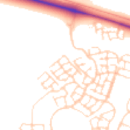 Daytime road noise heatmap for OX11 6BR