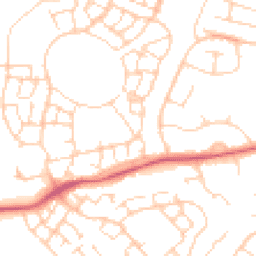Daytime road noise heatmap for OX11 6DQ