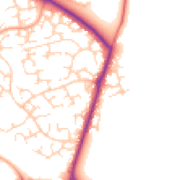 Daytime road noise heatmap for OX11 7QG