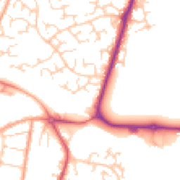 Daytime road noise heatmap for OX11 7QX