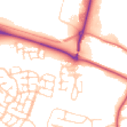 Daytime road noise heatmap for OX11 7TT