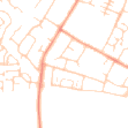Daytime road noise heatmap for OX11 8ND