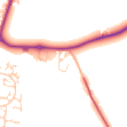 Daytime road noise heatmap for OX11 9FN