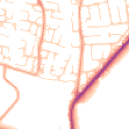 Daytime road noise heatmap for OX12 0AF