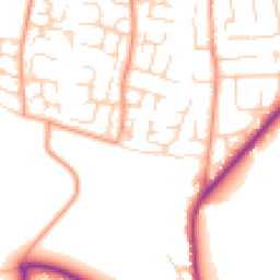 Daytime road noise heatmap for OX12 0AG