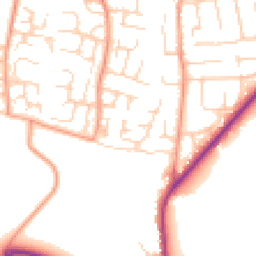 Daytime road noise heatmap for OX12 0AQ