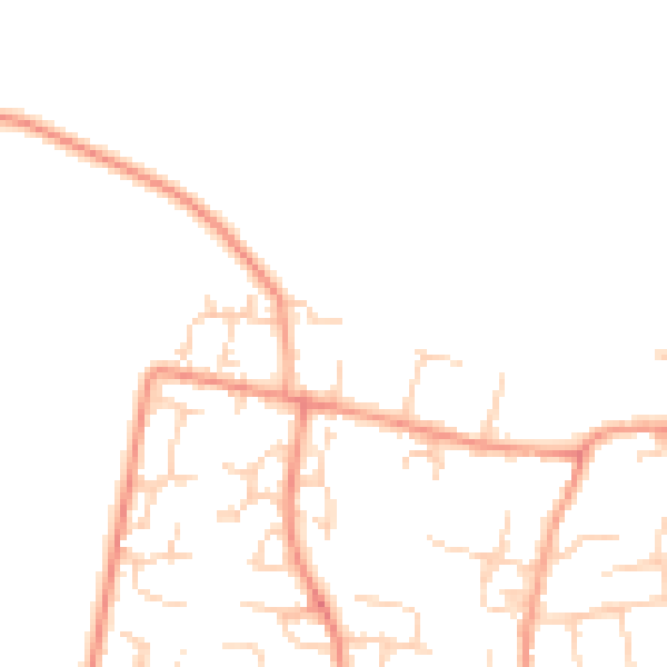 Daytime road noise heatmap for OX12 0BA