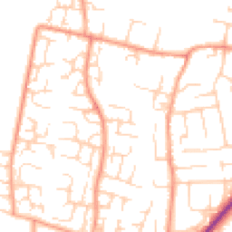 Daytime road noise heatmap for OX12 0BG