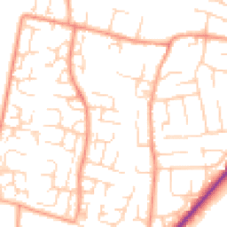 Daytime road noise heatmap for OX12 0BH